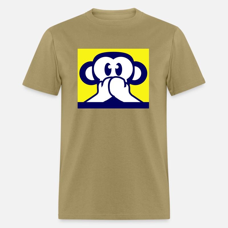 Three wise monkeys funny speak no evil mute ape