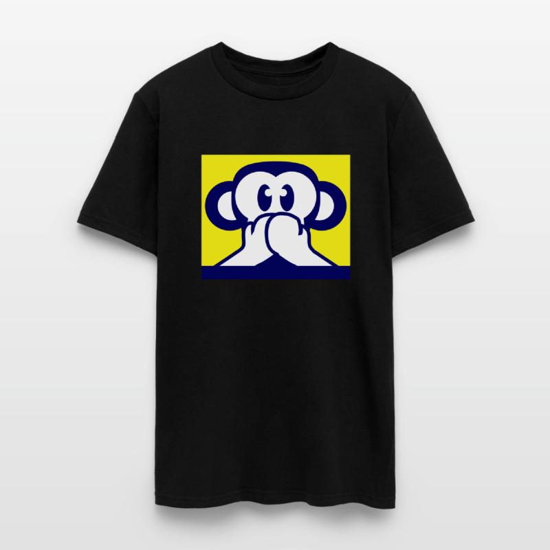 Three wise monkeys funny speak no evil mute ape