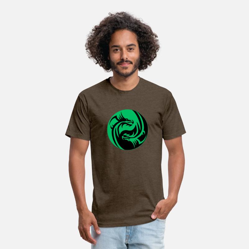 tow Dragonball in circle green and black