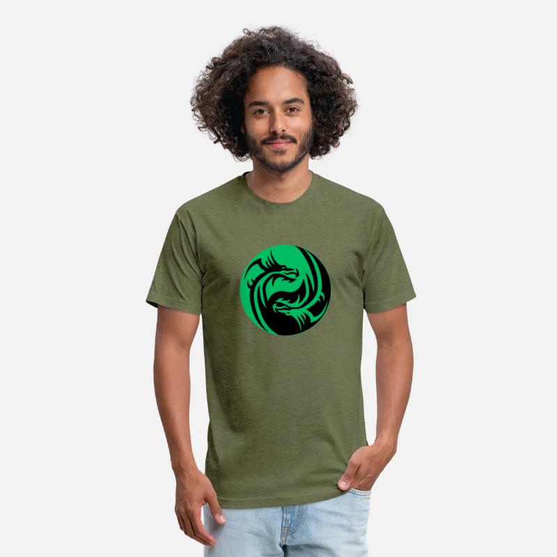 tow Dragonball in circle green and black