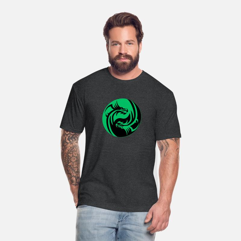 tow Dragonball in circle green and black