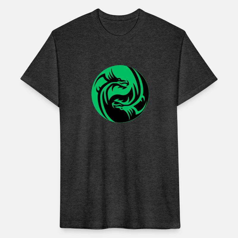 tow Dragonball in circle green and black