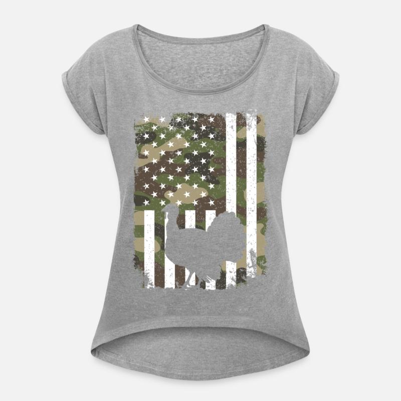 Turkey Hunting Camo US Flag For Hunter Camouflage