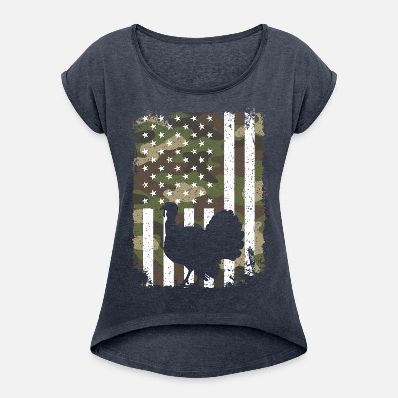 Turkey Hunting Camo US Flag For Hunter Camouflage