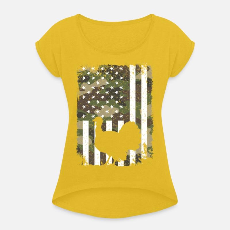 Turkey Hunting Camo US Flag For Hunter Camouflage