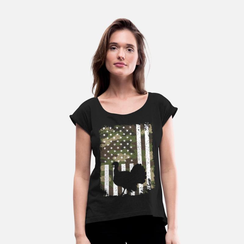 Turkey Hunting Camo US Flag For Hunter Camouflage