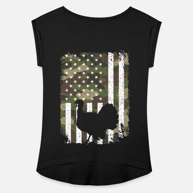 Turkey Hunting Camo US Flag For Hunter Camouflage