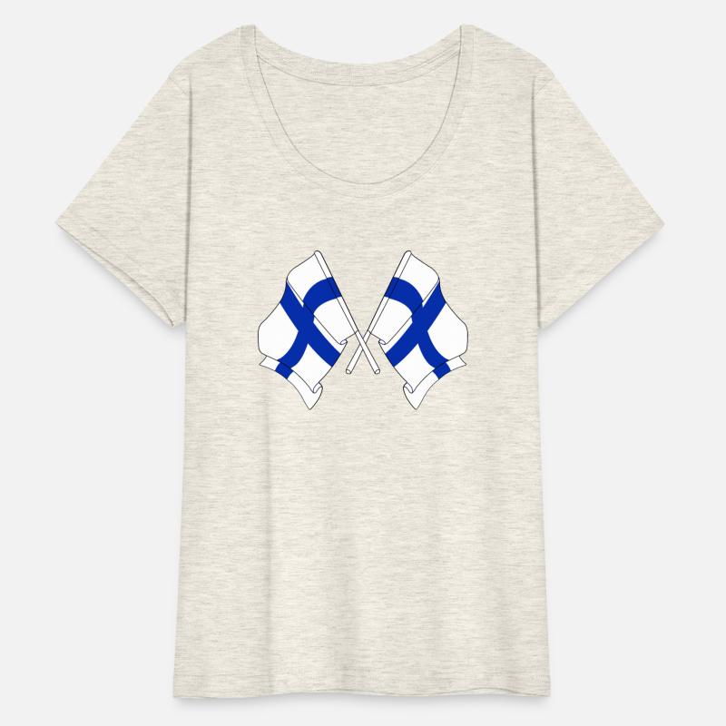 Two flags of Finland