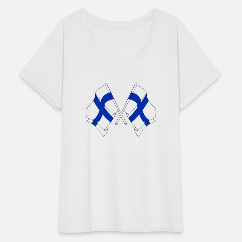 Two flags of Finland