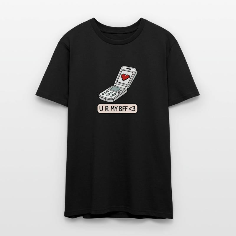 U R MY BFF Flip Phone Pixel Heart Retro 2000s Y2K