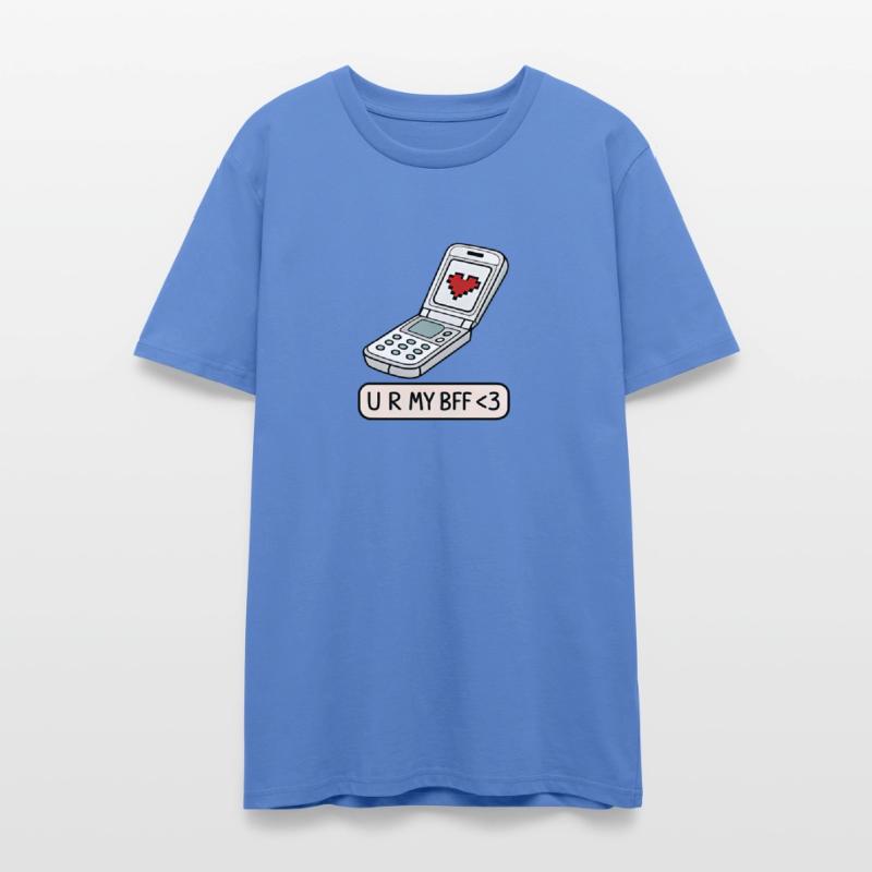 U R MY BFF Flip Phone Pixel Heart Retro 2000s Y2K