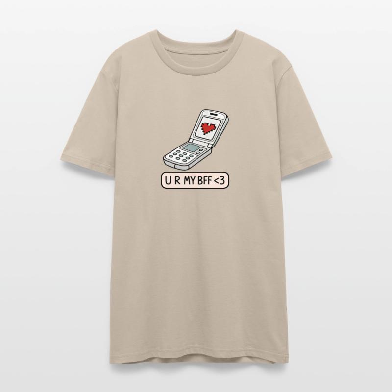 U R MY BFF Flip Phone Pixel Heart Retro 2000s Y2K