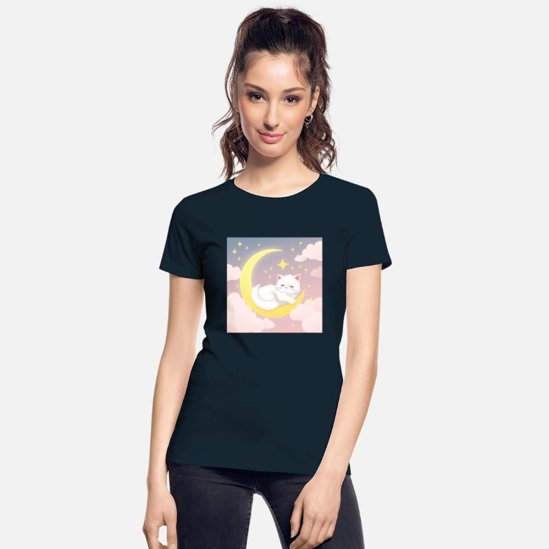 Ultra cute fluffy white cat asleep on a glowi