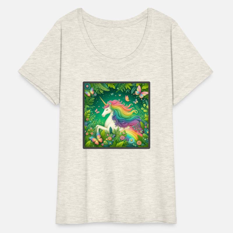 Unicorn, Unicorn butterfly in flower garden design