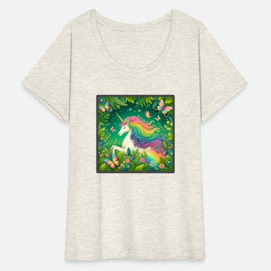 Unicorn, Unicorn butterfly in flower garden design