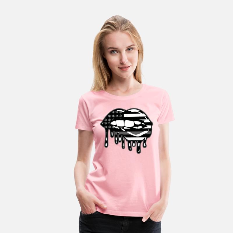 US Flag Lips Correctional Officer Patriotic First