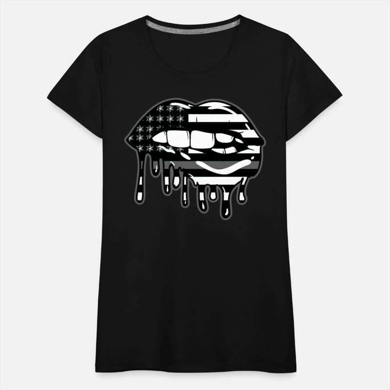 US Flag Lips Correctional Officer Patriotic First