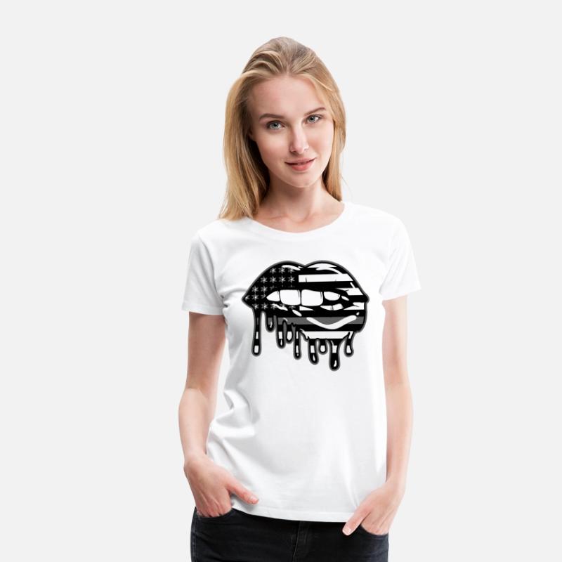 US Flag Lips Correctional Officer Patriotic First