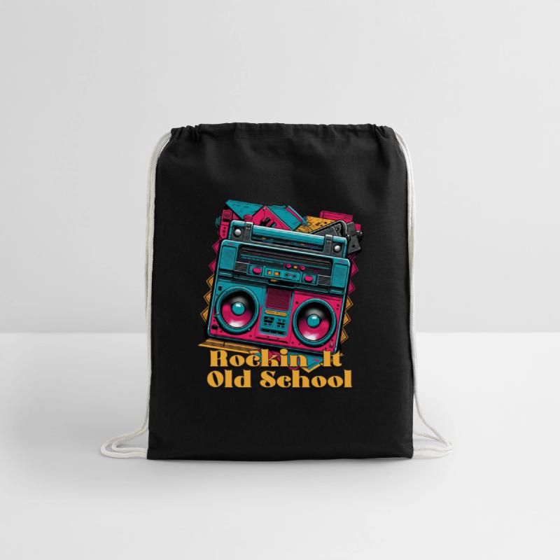 Vintage 80s Boombox with Rockin it Old School