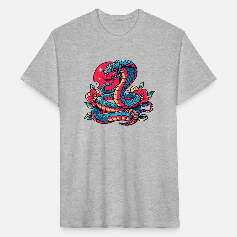 Vintage Cobra Flash Tattoo