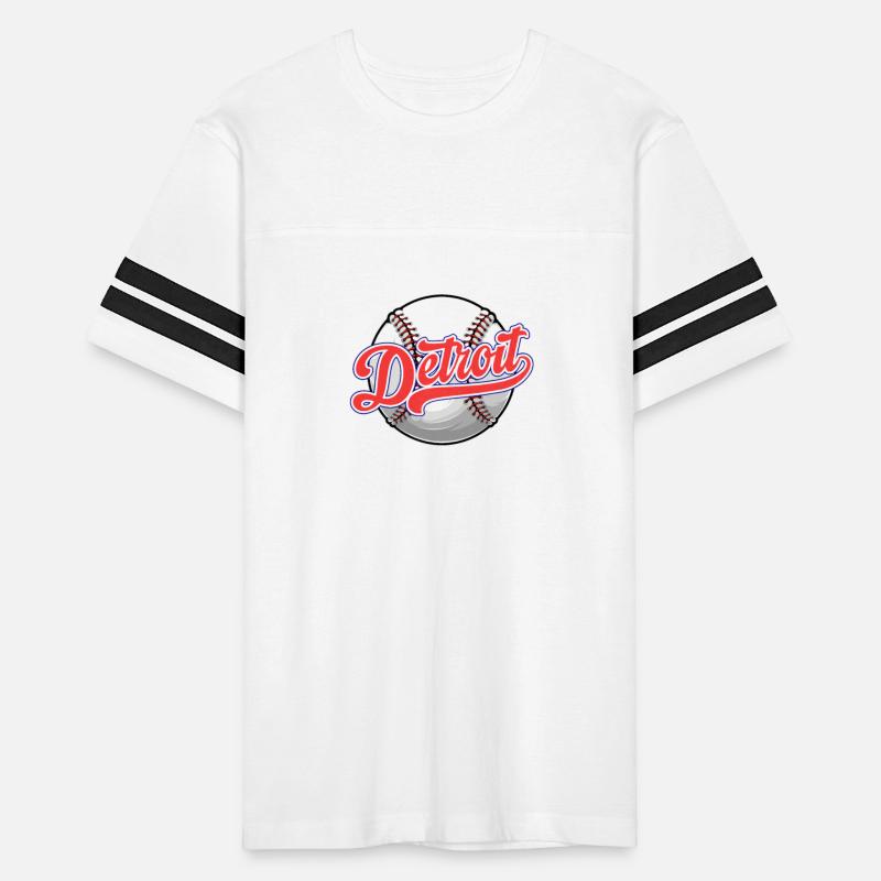 Vintage Detroit Baseball Distressed Baseball Pun