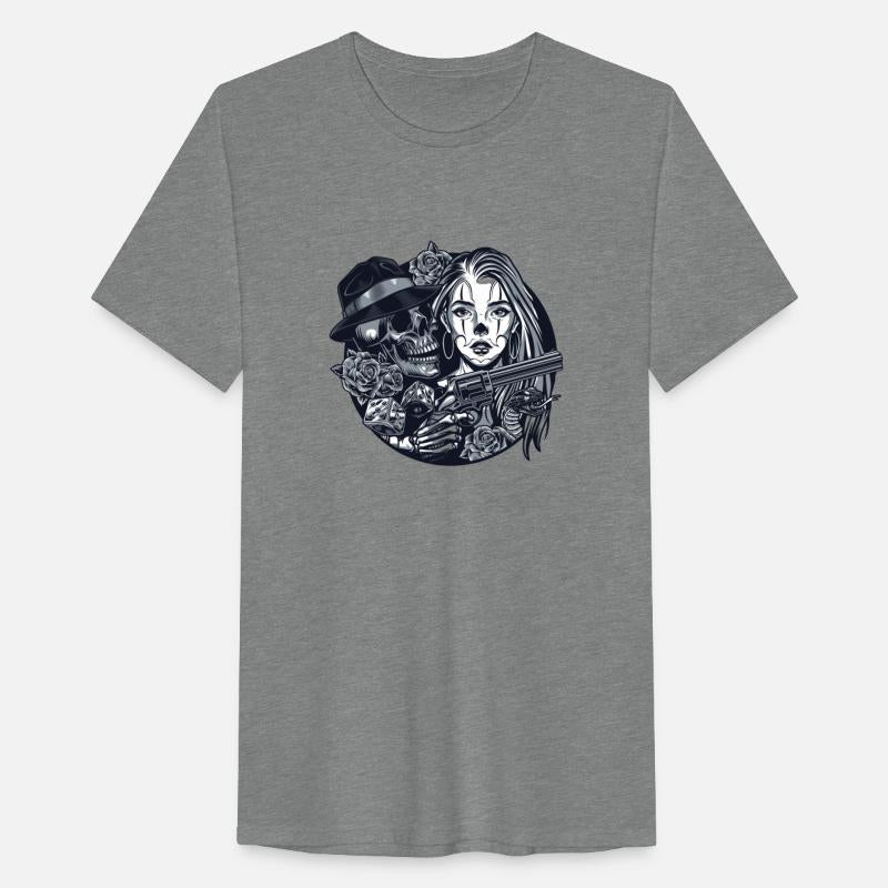 Vintage monochrome chicano tattoo