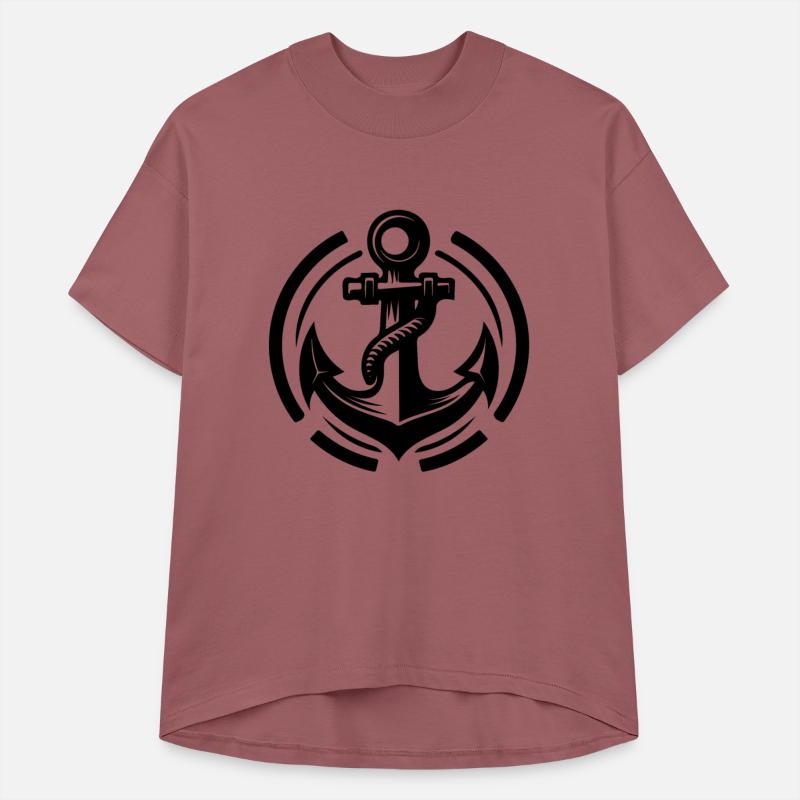 Vintage Old Wet Anchor With Thick Rope