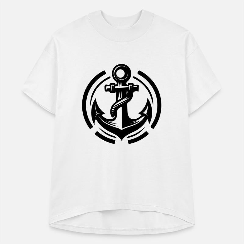 Vintage Old Wet Anchor With Thick Rope