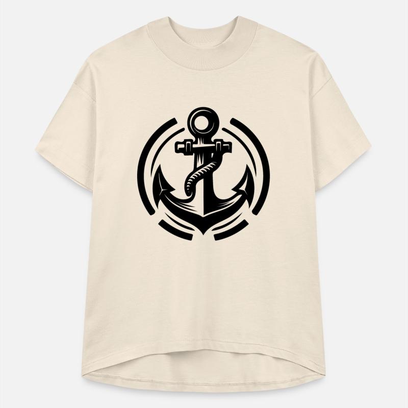 Vintage Old Wet Anchor With Thick Rope