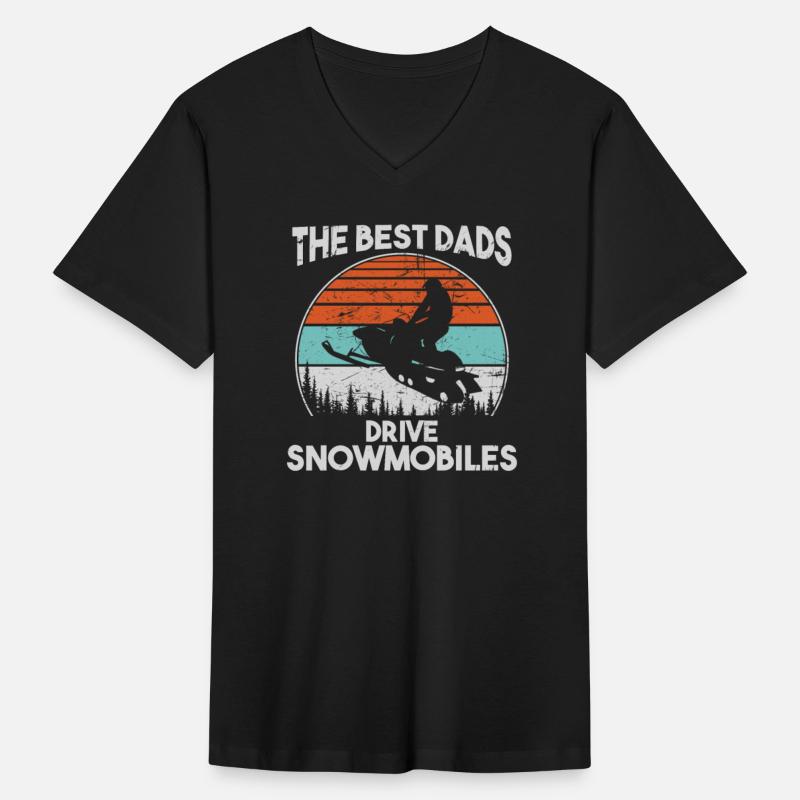 Vintage Snowmobile Shirt Gift for Dad Husband Men