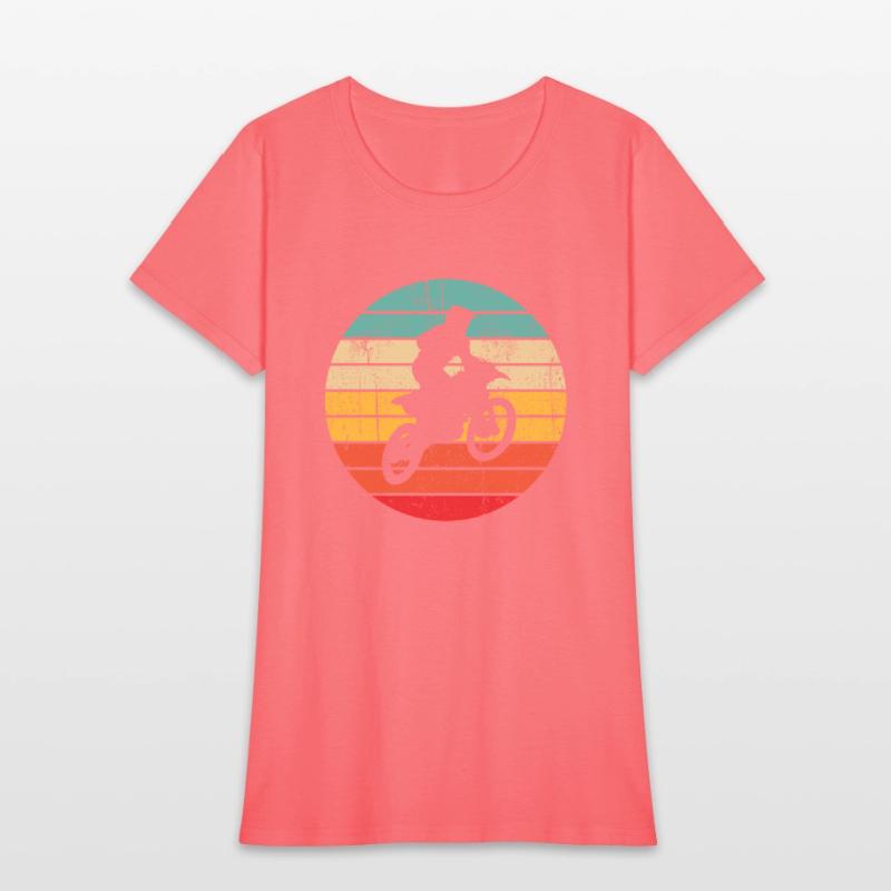 Vintage Sunset Biker Retro Motorbike