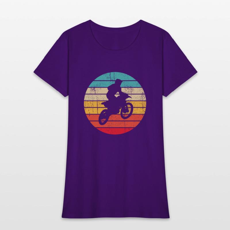 Vintage Sunset Biker Retro Motorbike