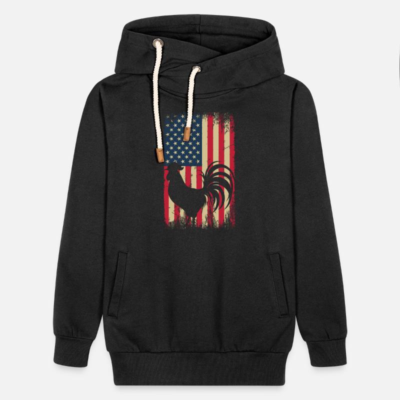 Vintage US Flag Cock Fight Gamefowl American