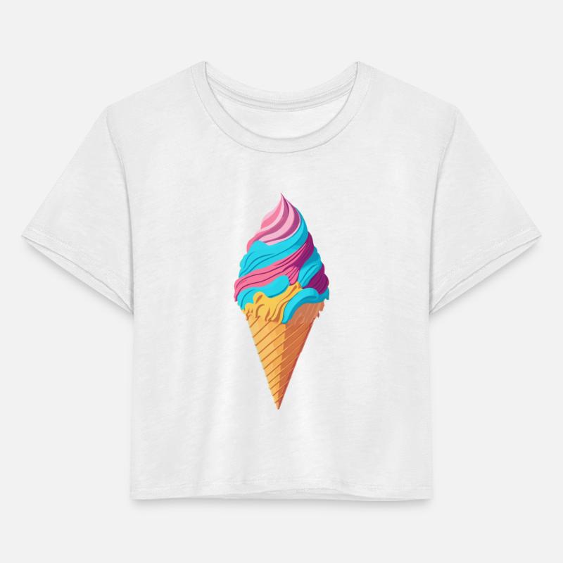 Waffle cone ice cream illustration