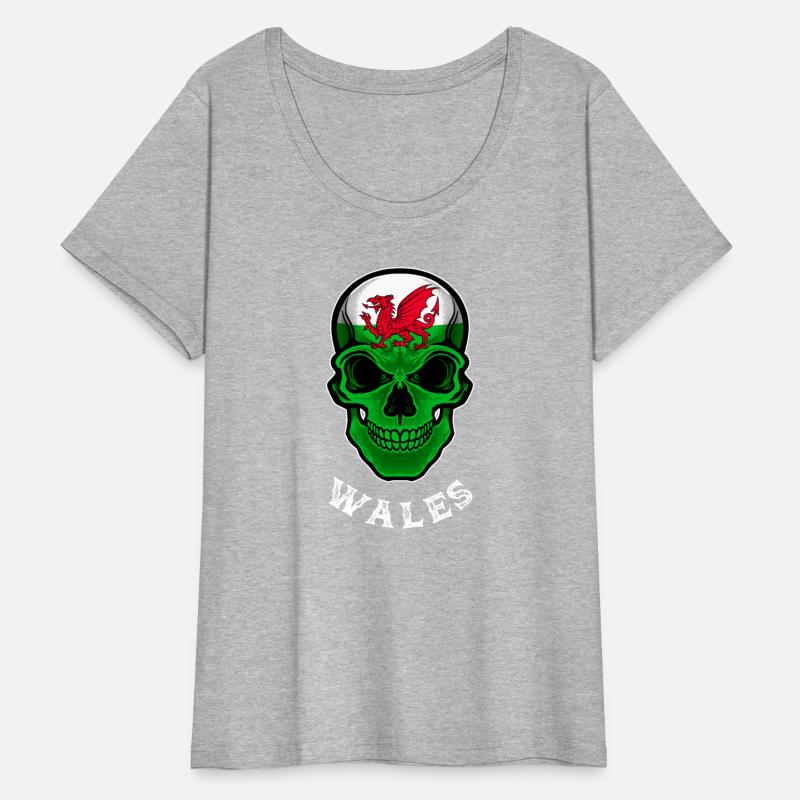 Wales Flag Skull Welsh Heritage