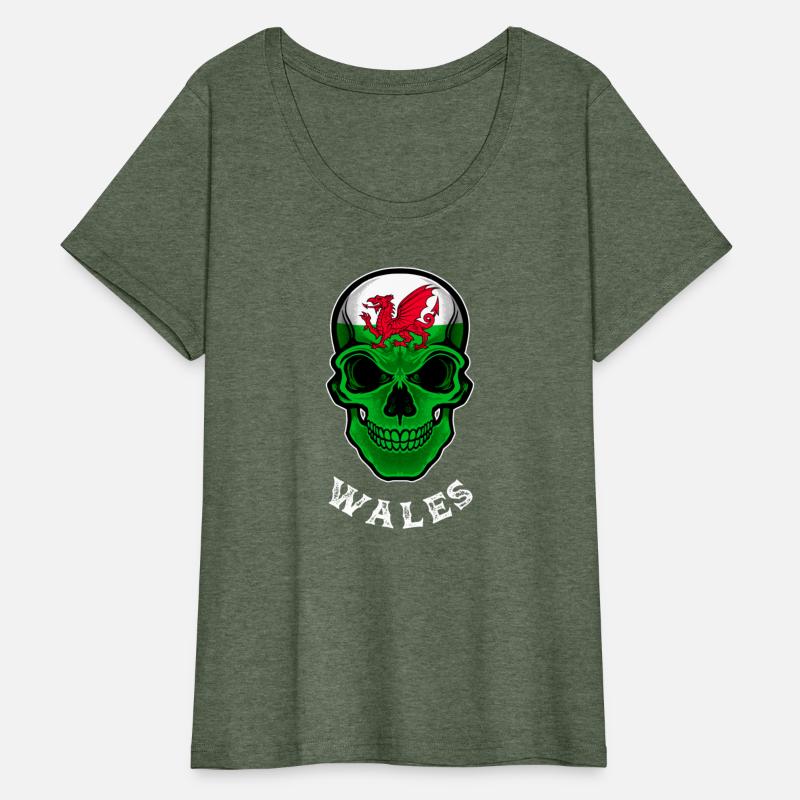 Wales Flag Skull Welsh Heritage