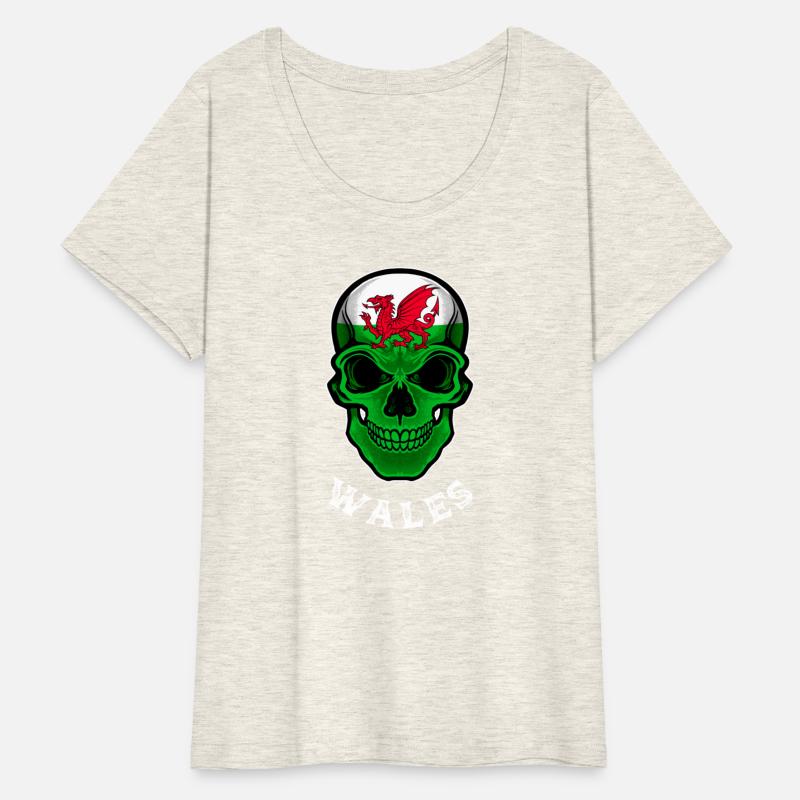 Wales Flag Skull Welsh Heritage