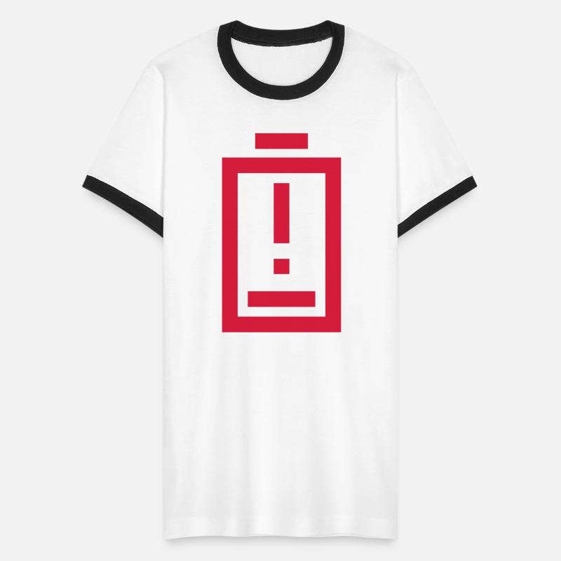 warning exclamation mark battery