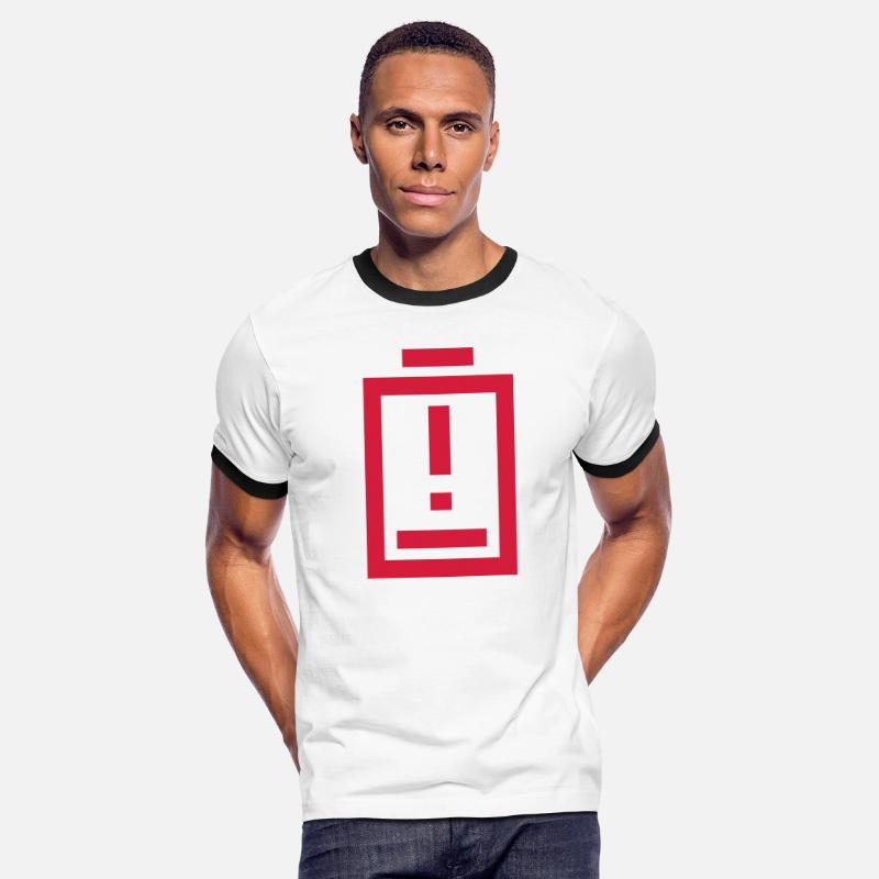 warning exclamation mark battery