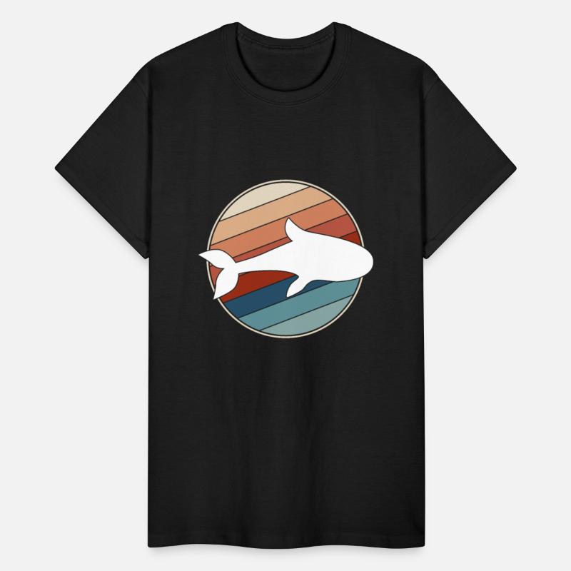 Whale in Retro Style