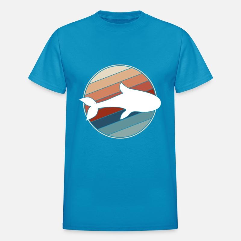 Whale in Retro Style