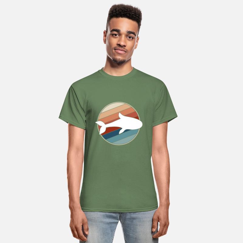 Whale in Retro Style