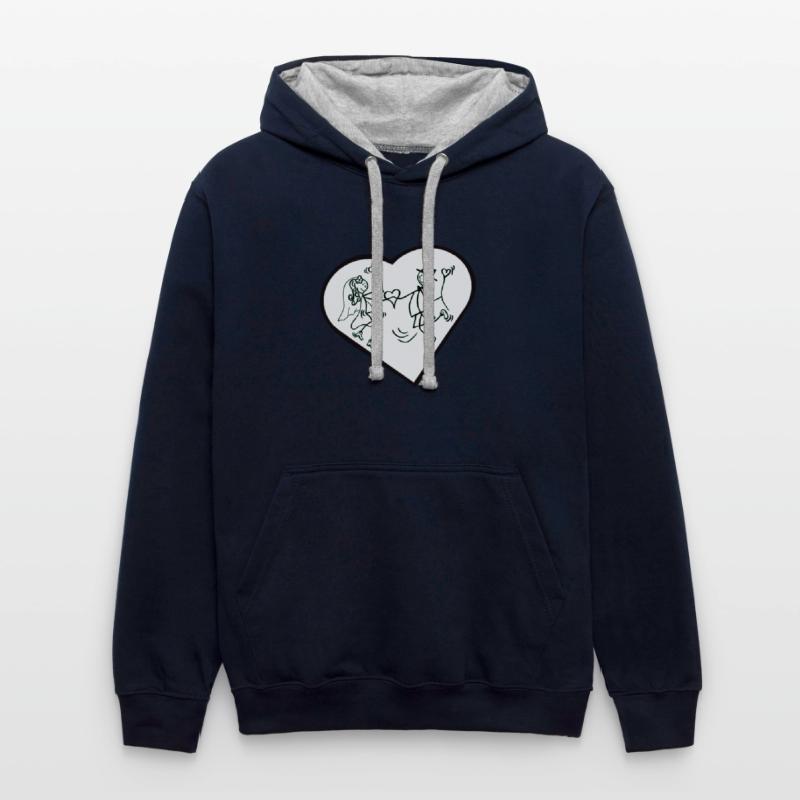 Whimsical Couple Heart Dance Design