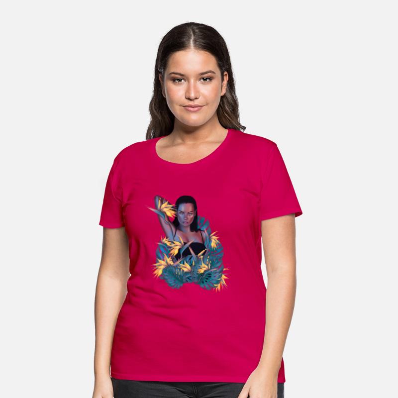 Woman With Planets digital illustration art