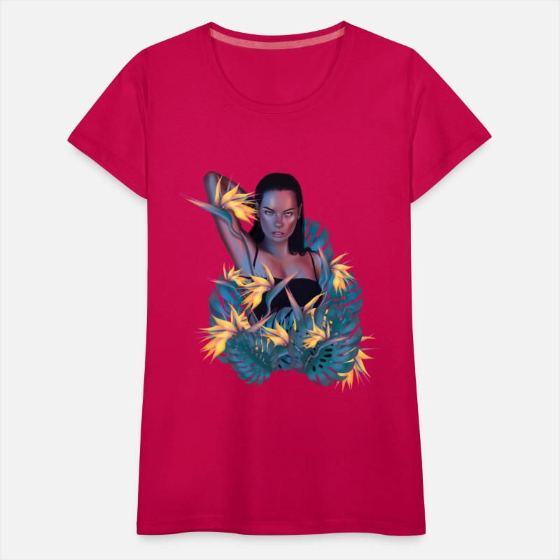 Woman With Planets digital illustration art