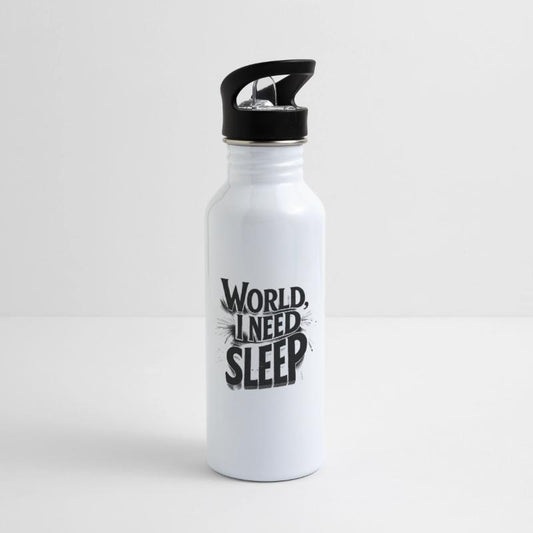 World, I Need Sleep Funny Typography Design