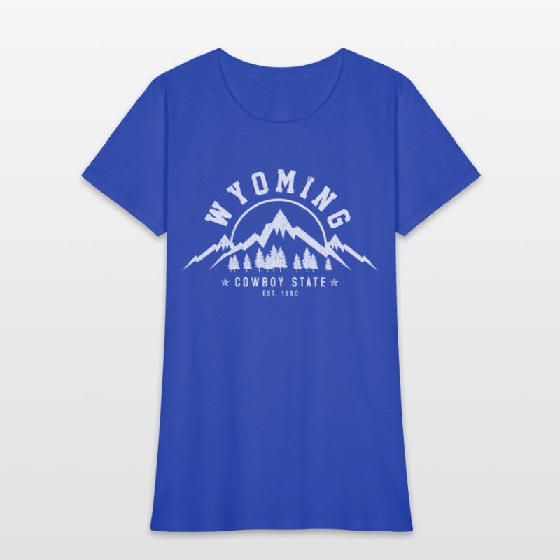 Wyoming The Cowboy State Est 1890 Mountains