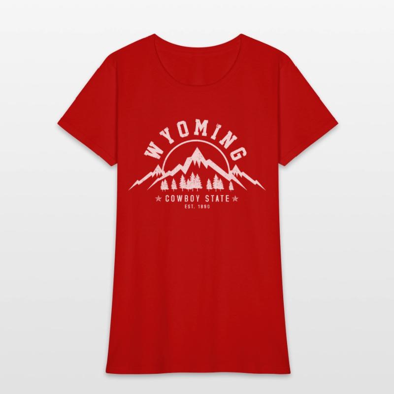 Wyoming The Cowboy State Est 1890 Mountains