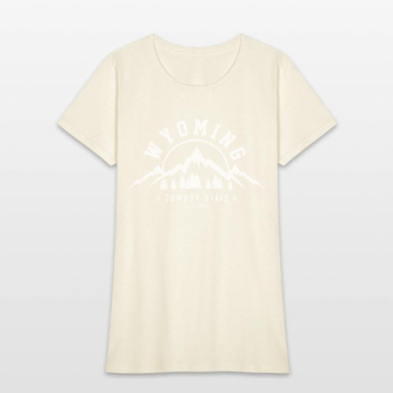 Wyoming The Cowboy State Est 1890 Mountains