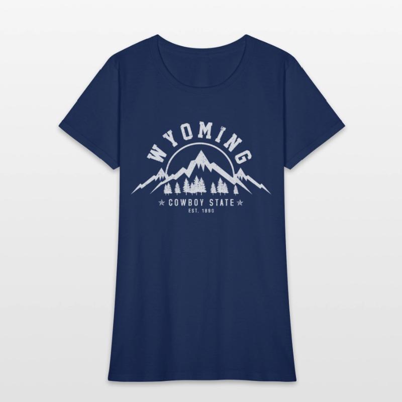 Wyoming The Cowboy State Est 1890 Mountains